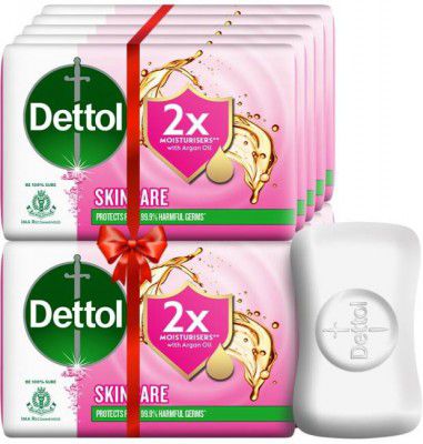 Dettol Skincare Moisturizing Bathing Soap Bar (10 x 12.5 g)