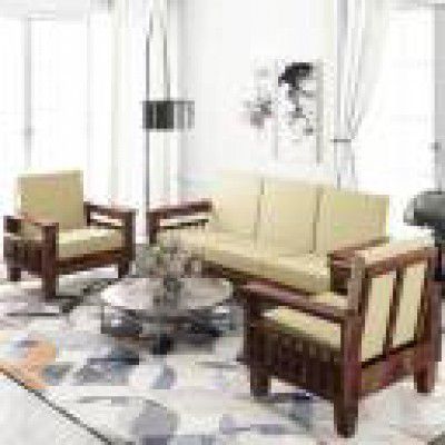 Deuba Fabric 3 + 1 + 1 Sofa Set  (Brown, DIY(Do-It-Yourself))