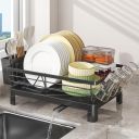 DEVA Raised Dish Drying Rack, Space Saving Utensils Drying Rack, Stainless Steel ...