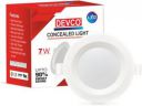 DEVCO 7 Watt Concealed Light 1 Year Warranty |Color Red | (Pack of 1) Recessed Ceiling Lamp...