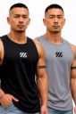 DevilSon Polyester Fabric Gym Vest (Pack of 2)...