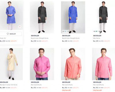 Myntra : Devoiler Kurta Upto 89% Off | Starting From ₹190