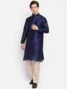 DEVOILER Men Blue Kurta with Pyjamas...