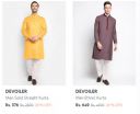 DEVOILER Mens Kurtas upto 87% Off...