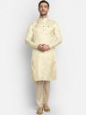 DEVOILERMen Cream-Coloured Kurta...