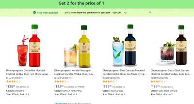 Dhampurgreen Mocktail Cocktail @ Buy 1 Get 1 Free