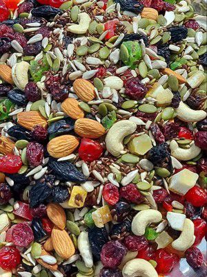 Dhawak Fresh and Dry Fruits Nutmix- 900 gm | Mix Seeds and Dry Fruits for eating, [Pumpkin, Sunflower, Watermelon, Flax, Almonds,Cashews, Raisins,Pistachio, Dry Figs, Walnut Kernels and 10+ Varieties]