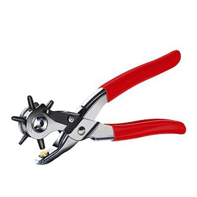 DHinkyoung Leather Hole Punch, Heavy Duty Revolving Eyelet Punch, Handy Belt Piler Professional Piler Tool for Belts, Canvas, Soft Plastics, Shoes, Cards, Watch Bands, Pet Collars
