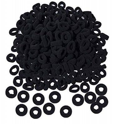 Dhiya fashions & supplies - (set of 100) Black hair band cotton rubber Black band Hair bands for women & Girls