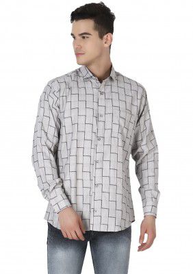 DHRUVI TRENDZ Regular Fit Men's Shirt