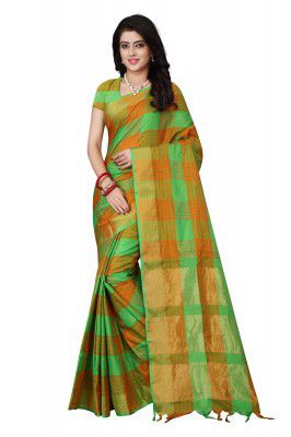 DHRUVI TRENDZ Soft Cotton Silk Saree For Women Banarasi Saree Under 399 2021 Beautiful For Women saree