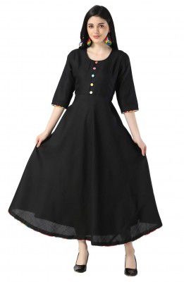 DHRUVI TRENDZ Women Rayon Anarkali Kurta