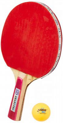 DHS TT Ball 40MM 2 Star Orange (6 Pcs Box) 42 PCS with Smart PRO TT BAT Sun