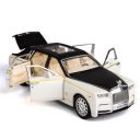 Diecast Car Modal Rolls Royce Phantom Car Zinc Alloy Pull Back Car with Openable Doors Sound and Light 1:32 Metal Vehicles Die-cast Car Diecast Pullback Toy Car with Openable Doors (Rolls Royce)...