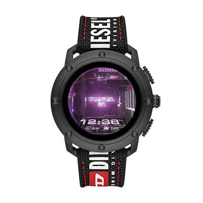Diesel Axial Digital Black Dial Mens Watch-DZT2022