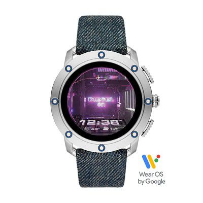 Diesel Axial Digital Black Dial Mens Watch