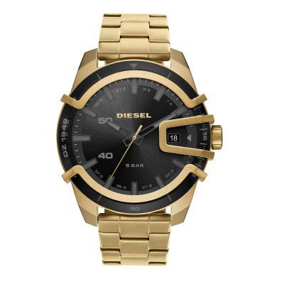 Diesel Caged Analog Black Dial Mens Watch-DZ1949