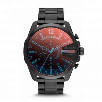 Diesel Chi Chronograph Black Dial Mens Watch-DZ4318