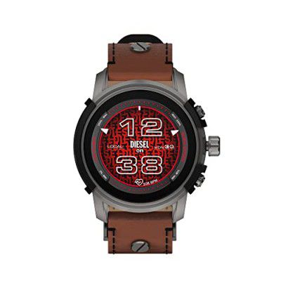 Diesel Griffed Digital Black Dial Men's Watch-DZT2043