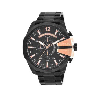 Diesel Mega Chief Analog Black Dial Mens Watch-DZ4309T