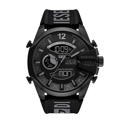 Diesel Mega Chief Digital Black Dial Mens Watch-DZ4593