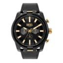 Diesel Mens 51 mm Split Black Dial Leather Chronograph Watch - DZ4610I...