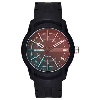 Diesel Mens and Womens Silicone Analogue Watch - WFI-DZ1819I (Brown_Free Size)
