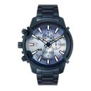 Diesel Mens Griffed Silver Dial Stainless Steel Chronograph Watch - DZ4596I...