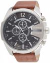 Diesel Mens Mega Chief Chronograph Leather Watch - DZ4290...
