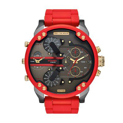 Diesel Mens Mr. Daddy 2.0 Stainless Steel Chronograph Quartz Watch