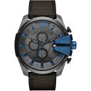 Diesel Nylon Mega Chief Analog Grey Dial Men Watch-Dz4500, Black Band...