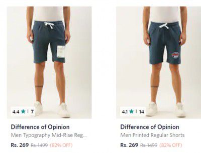 Difference Of Opinion Shorts at Min 80% off