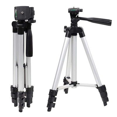 DIGIBIT® Aluminium Adjustable Tripod Stand with Mobile Holder and Bag for Photography 