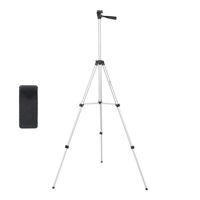 DIGIBIT® Aluminium Adjustable Tripod Stand with Mobile Holder & Bag 135 cm.