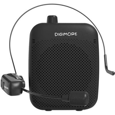 DIGIMORE 10W Wireless Voice Amplifier for Teachers | 12Hr Battery | BT 5.4 | in-Built Noise Reduction
