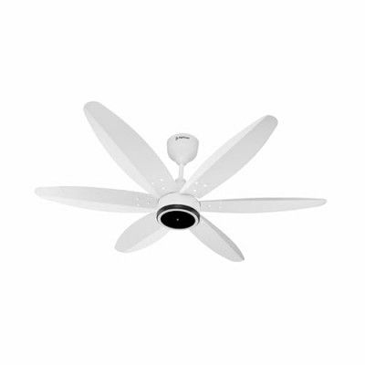 DIGISMART Autumn Hexa 1200mm Ceiling Fan, 6 Blade, 380 RPM BLDC 28 Watt Motor, 5 Star Rated, 5 Years Warranty (White)