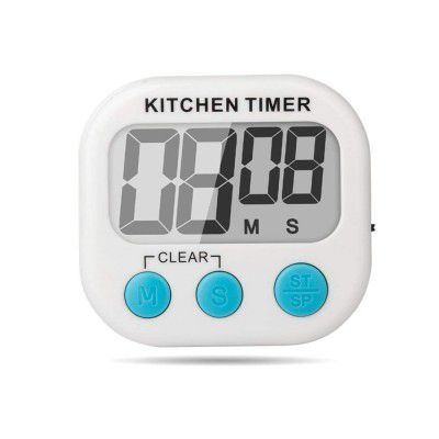 Digital Kitchen Timer & Stopwatch, Countdown Large Digits, Loud Alarm,