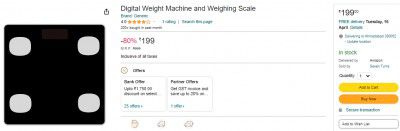 Digital Weight Machine and Weighing Scale