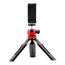 DigiTek DTR 200 MT 20cm Adjustable Mini Tripod for Mobile and Camera (Anti Skid Rubber Feet, Black)...