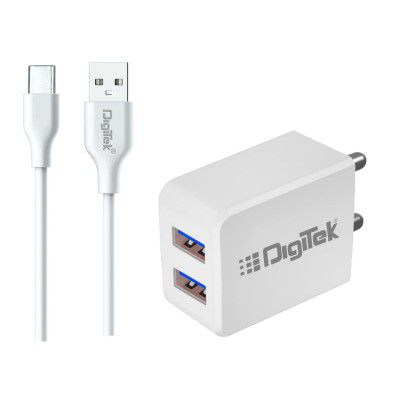 Digitek Dual Port USB Travel Charger 5V/3.1A Wall Charger DMC-101 Type-C