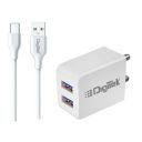 Digitek Dual Port USB Travel Charger 5V/3.1A Wall Charger DMC-101 Type-C...