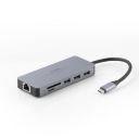 Digitek (DUH 008) 8-in-1 Type C USB Hub 3.0 with Type C Coupler...