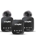 Digitek® (DWM 101 Wireless Microphone System with ANC Noise Reduction, 360° Sound Capture, 100M Range, Upto 12 Hrs Working Time, for DSLR Camera, Android & iOS Smartphones, Seamless Audio Recording...