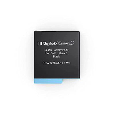 Digitek Platinum Rechargeable Battery Pack for Hero 8 Black (DBG-8)