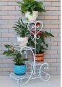 Dime Store Multi Tier Plant Stand Flower Pot Stand (4-Tier, White)...