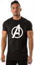 Dinesh Fashion Men Superhero Round Neck Pure Cotton Black T-Shirt...