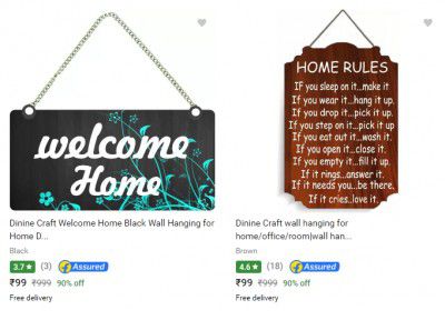 Dinine Craft Wall Hangings Starting @ 99