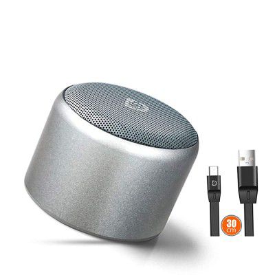 Dipinsure Blast Wireless Speaker with Twin Pairing Portable Bluetooth Stereo Speakers (Silver)