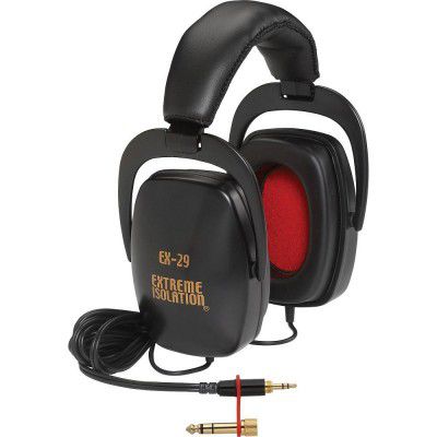 Direct Sound EX-29 Dynamic Closed Headphones Black w/10 Headphone Extension Cable