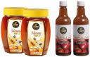 DiSano Pure Honey 1 Kg (2 x 500gm) & Apple Cider Vinegar (ACV) with Mother Vinegar, Raw, Unfiltered, Undiluted - 1000 ml (2 x 500ml)...